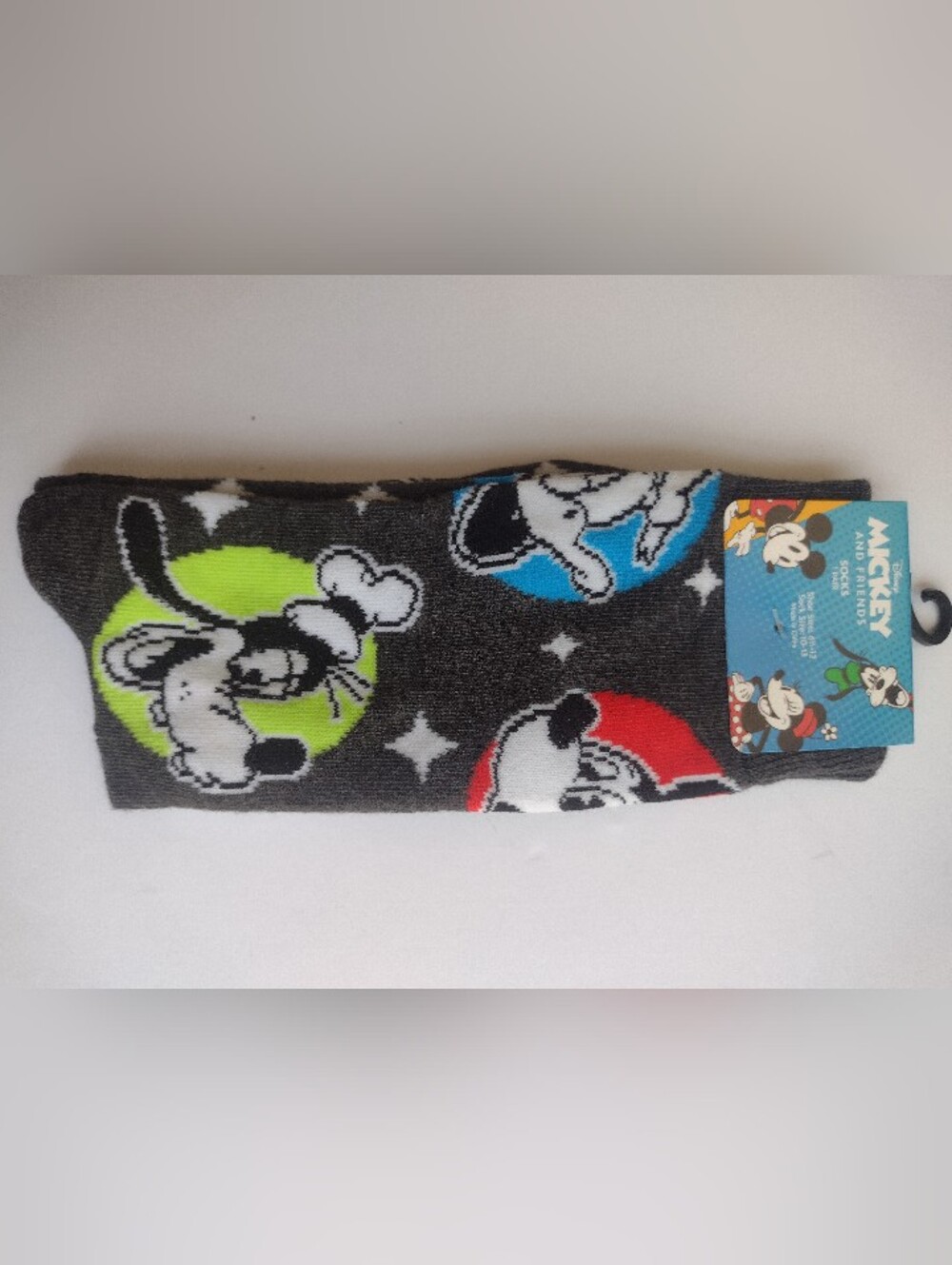 Disney Mickey Mouse And Friends Socks  Unisex Size 6 1/2- 12